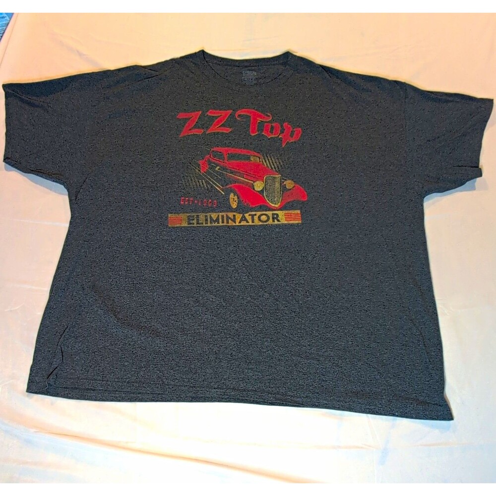 American Classics ZZ Top Eliminator Graphic T-Shirt Mens 2XL Gray Cotton